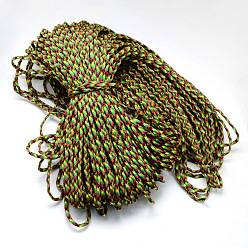Лайм 7 внутренние сердечники веревки из полиэстера и спандекса, для изготовления веревочных браслетов, желто-зеленые, 4 мм, около 109.36 ярдов (100 м) / пачка, 420~500 г / пачка