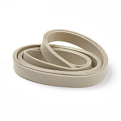 Dark Khaki Single-sided Flat Faux Suede Cord, Faux Suede Lace, Dark Khaki, 10x1.5mm, about 1.09 yards(1m)/strand