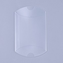 Прозрачный Пластиковые подушки из ПВХ, коробка подарка конфеты прозрачная упаковка, прозрачные, 9x6.45x2.6 см