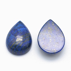 Lapis Lazuli Naturelle lapis-lazuli cabochons, larme, teint, 25x18x7mm
