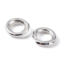 Silver Open Jump Rings Brass Jump Rings, Cadmium Free & Lead Free, Silver, 5x1mm, 18 Gauge, Inner Diameter: 3mm, about 6000pcs/500g