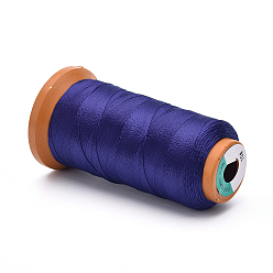 Полуночно-синий Полиэфирные нити, для изготовления ювелирных изделий, темно-синий, 0.7 мм, около 437.44 ярдов (400 м) / рулон