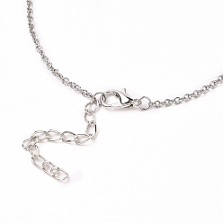 Antique Silver & Platinum Alloy Elephant Charm Anklets, with Alloy Lobster Claw Clasps and 316 Surgical Stainless Steel Cable Chains, Antique Silver & Platinum, 9-1/8 inch(23cm)