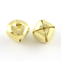 Золотой Металлические кулоны "колокольчики", золотые, 7x6x6 мм, отверстие : 3x1 мм