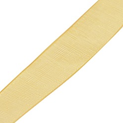 Goldenrod Polyester Organza Ribbon, Goldenrod, 3/8 inch(9mm), 200yards/roll(182.88m/roll)