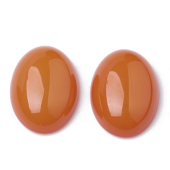 Sandy Brown Resin Cabochons, Oval, Sandy Brown, 18x13x5.5mm