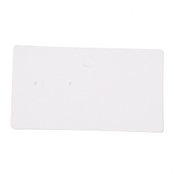 Human Carton rectangle cartes d'affichage de boucle d'oreille, pour présentoir à bijoux, Modèle féminin, 9x5x0.04 cm, environ 100 pcs / sachet 