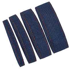 Морской Синий 4 джинсовая лента с отстрочкой, аксессуары для одежды, для поделок заколка для волос аксессуары и украшение для шитья, Marine Blue, 2 м / стиль
