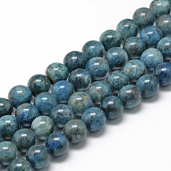 Apatite Perles naturelles apatite brins, ronde, 11~12mm, Trou: 1mm, Environ 32~35 pcs/chapelet, 15.7 pouce