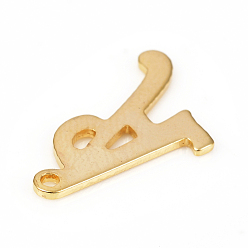 Letter A 201 Stainless Steel Pendants, Laser Cut, Letter, Golden, Letter.A: 17x11x1.2mm, Hole: 1mm