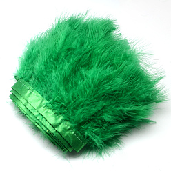 Зеленый Пера способа ткань нить аксессуары костюма, зелёные, 120~190x28~56 мм, около 2 м / упаковка