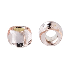 (31) Silver-Lined Translucent Rosaline Toho perles de rocaille rondes, perles de rocaille japonais, (31) rosaline translucide doublée d'argent, 15/0, 1.5mm, Trou: 0.7mm, environ15000 pcs / 50 g