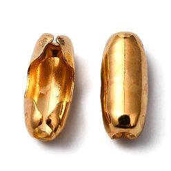 Golden Brass Ball Chain Connectors, Golden, 7.5x2.5mm, Hole: 0.8mm, Fit for 2mm ball chain