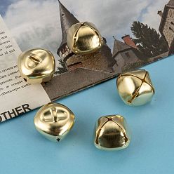 Золотой Железный колокол подвески, золотые, 20x25x24 мм, отверстие : 2x5 мм