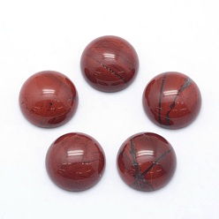 Red Jasper Natural Red Jasper Cabochons, Half Round, 4x2~4mm