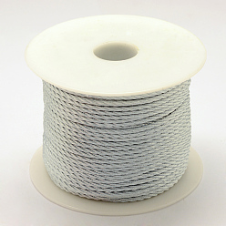 Light Grey Braided Nylon Thread, Light Grey, 2mm, about 54.68 yards(50m)/roll