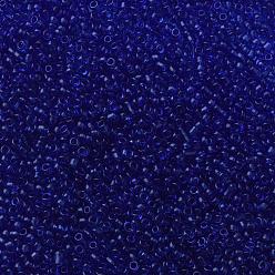 Синий Бисер из стекла , прозрачный, круглые, синие, 12/0, 2 мм, Отверстие: 1 мм, о 30000 бисер / фунт