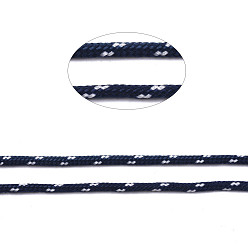 Bleu Marine Cordon polyester polyvalent, pour la fabrication de bracelets en corde ou de lacets de bottes, bleu marine, 2mm, environ 21.87 yards (20m)/rouleau