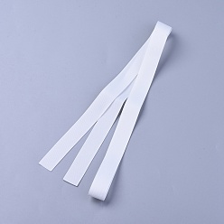 Blanc Rubans gros-grain, rubans de polyester, blanc, 5/8 pouce (16 mm), environ 1 yard / brin (0.9144 m / brin)