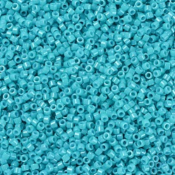 (DB0658) Teinté Opaque Turquoise Vert Perles miyuki delica, cylindre, perles de rocaille japonais, 11/0, (db 0658) vert turquoise opaque teint, 1.3x1.6mm, trou: 0.8 mm, sur 2000 pcs / bouteille, 10 g / bouteille