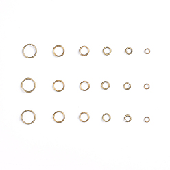 Antique Bronze Brass Jump Rings, Open Jump Rings, Antique Bronze, 4~10x0.8~1mm, Inner Diameter: 2.4~8mm