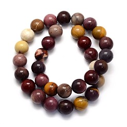 Mookaite Natural Mookaite Round Beads Strands, 10mm, Hole: 1mm, about 39pcs/strand, 15 inch