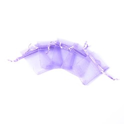 Фиолетовый Сумочки из органзы , фиолетовые, 7x5x0.2 см