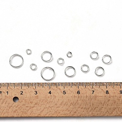 Silver 1 Box Brass Jump Rings, 4mm/5mm/6mm/7mm/8mm/10mm Jump Ring Mixed, Open Jump Rings, Silver Color Plated