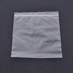 Clair Sacs en plastique à fermeture éclair sur le dessus, sacs d'emballage refermables, sac auto-scellant, rectangle, clair, 5x4 cm, épaisseur unilatérale : 2 mil(0.05mm), environ 100 pcs / sachet 