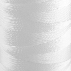 White Polyester Sewing Thread, White, 0.6mm, about 420m/roll