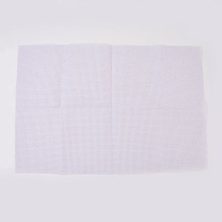 White 11CT Cross Stitch Canvas Fabric Embroidery Cloth Fabric, DIY Handmade Sewing Accessories Supplies, Rectangle, White, 45x30cm