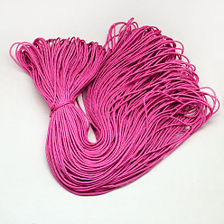 Camellia Polyester & Spandex Cord Ropes, 16-Ply, Camellia, 2mm, about 109.36 yards(100m)/bundle