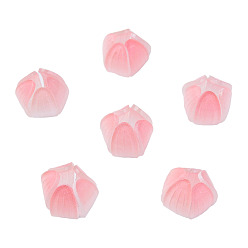 Light Coral Plastic Beads, Flower, Light Coral, 13x13x12mm, Hole: 1.2mm