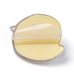 Yellow Acrylic Badges Brooch Pins, Cute Lapel Pin, for Clothing Bags Jackets Accessory DIY Crafts, Chick, Yellow, 33x40x8mm, Pin: 0.8mm