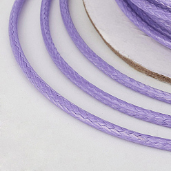 Lilac Eco-Friendly Korean Waxed Polyester Cord, Lilac, 0.5mm, about 169.51~174.98 Yards(155~160m)/Roll