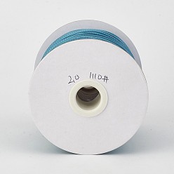 Teal Eco-Friendly Korean Waxed Polyester Cord, Teal, 0.5mm, about 169.51~174.98 Yards(155~160m)/Roll