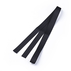 Noir Rubans gros-grain, rubans de polyester, noir, 5/8 pouce (16 mm), environ 1 yard / brin (0.9144 m / brin)