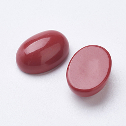 Synthetic Coral Synthetic Coral Cabochons, Oval, 18x13x7mm