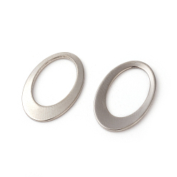 Stainless Steel Color 201 Stainless Steel Linking Rings, Oval, Stainless Steel Color, 18x12x0.5~1mm, Inner Size: 13x8mm