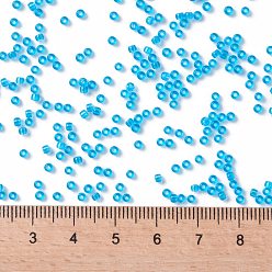 (3B) Transparent Dark Aquamarine TOHO Round Seed Beads, Japanese Seed Beads, (3B) Transparent Dark Aquamarine, 11/0, 2.2mm, Hole: 0.8mm, about 5555pcs/50g