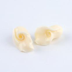 Synthetic Coral Synthetic Coral Beads, Calla Lily Flower, 15x10x9.5mm, Hole: 1.5mm