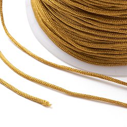 Verge D'or Fil de nylon, matériel de bricolage pour la fabrication de bijoux, verge d'or, 1 mm, 100 mètres / rouleau
