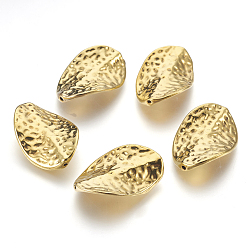 Antique Golden Tibetan Style Alloy Beads, Lead Free & Cadmium Free, Antique Golden Color, Twist, about 27.5mm long, 18mm wide, 3mm thick, hole: 1mm