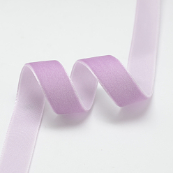 Pourpre Moyen Ruban de velours simple face de 3/4 pouces, support violet, 3/4 pouce (19.1 mm), environ 25 yards / rouleau (22.86 m / rouleau)