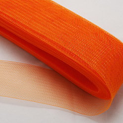 Mixed Color Mesh Ribbon, Plastic Net Thread Cord, Mixed Color, 15mm, 25yards/bundle