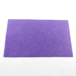 Medium Purple Non Woven Fabric Embroidery Needle Felt for DIY Crafts, Square, Medium Purple, 298~300x298~300x1mm, about 50pcs/bag