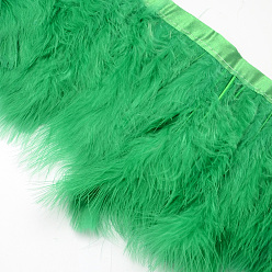 Зеленый Пера способа ткань нить аксессуары костюма, зелёные, 120~190x28~56 мм, около 2 м / упаковка
