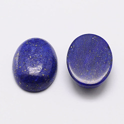 Lapis Lazuli Dyed Oval Natural Lapis Lazuli Cabochons, 14x10x4.5mm
