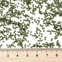 (RR3324) Opaque OldLace MIYUKI Round Rocailles Beads, Japanese Seed Beads, (RR501) Opaque Avocado, 15/0, 1.5mm, Hole: 0.7mm, about 27777pcs/50g