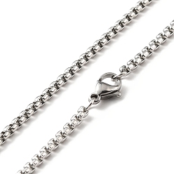 Aquarius 201 Stainless Steel Rectangle with Constellations Pendant Necklace for Women, Aquarius, 23.74 inch(60.3cm)